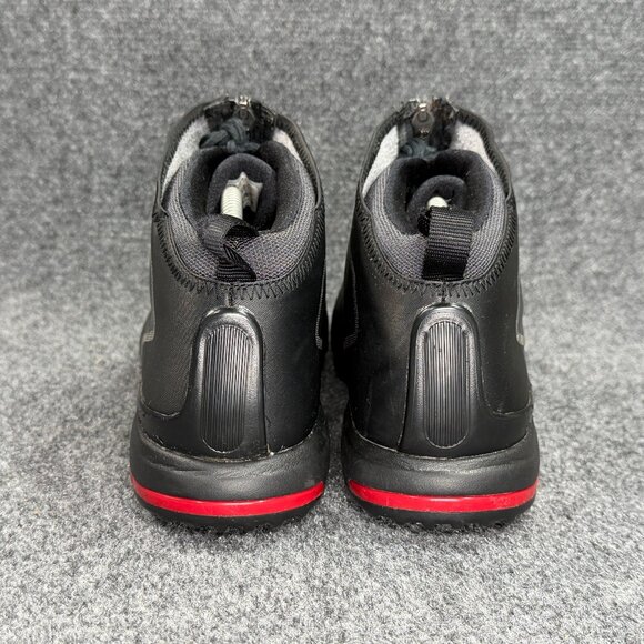 Nike Zoom Brandon Golf‎ Shoes Men\'s Size 9 Black Red Lace Up Zipper Athletic